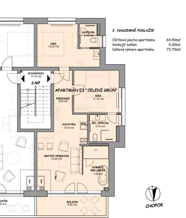 Apartman Jeleni Grun Jasna Деменівська Долина Екстер'єр фото